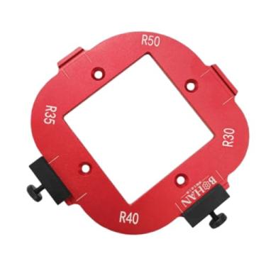 Imagem de WeiLaiKeQi Modelo de Raio de Canto, Ferramenta para Trabalhar Madeira, Posicionamento Reutilizável, Medida Precisa para Portas, Alças, Máquina de Corte, 30 50R, Tamanho real