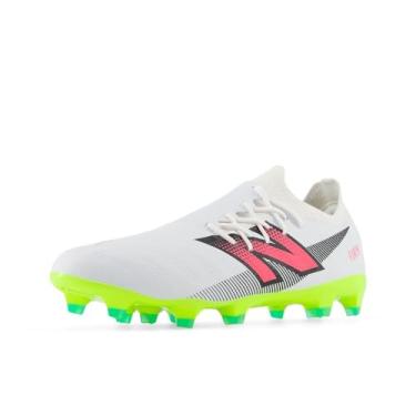 Imagem de New Balance Tênis de futebol unissex Furon Destroy Fg V7+, Branco/Hi-lite/Preto, 41/44 BR G