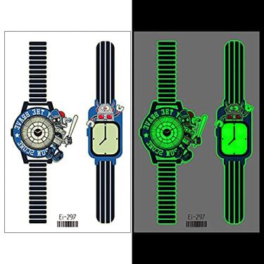 Imagem de FUNSHOWCASE Rober Watch tatuagens temporárias adesivos de resina luminosa que brilham no escuro