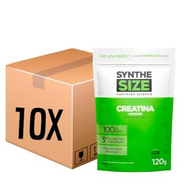 Imagem de Kit 10x Creatina Creatine Monohidratada Em Pó Refil 120g Synthesize