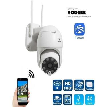 Imagem de Câmera Segurança Ip Rotativa Wifi Auto Tracking Dome Jortan