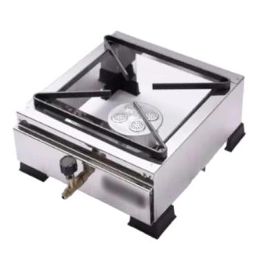 Imagem de Fogão Industrial Inox De 1 Boca À Gás Alta Pressão 20x20