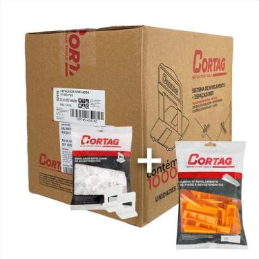 Imagem de Espaçador Nivelador Revestimento Cortag 1000 Pçs + 100 Cunha - 3,0mm