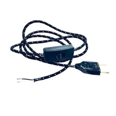 Imagem de Instala Rabicho Tecido C Interruptor Abajur 1,50mt + Tomada - Immediat