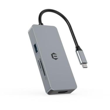 Imagem de Tiergrade Adaptador multiportas USB C Hub com 4K HDMI, 3 USB-A 3.0, leitor de cartão SD, porta de carregador tipo C