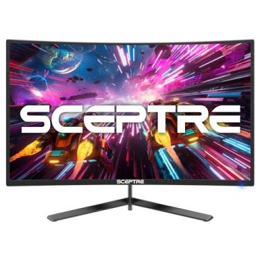 Imagem de Sceptre Monitor de jogos curvo de 24 polegadas 1080p até 165Hz DisplayPort HDMI 99% sRGB, alto-falantes integrados AMD FreeSync preto (C248B-FWT168)