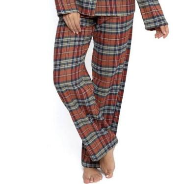 Imagem de Calça Pijama Feminina Sepie 942 100% Algodão, M