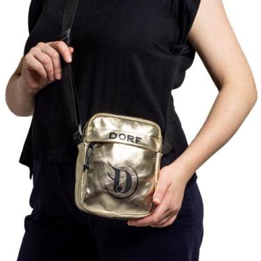 Imagem de Shoulder Bag Lateral Transversal Dorf Metalizado ouro