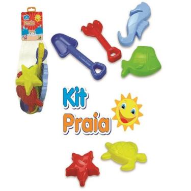 Imagem de Kit Acessórios De Praia Rastelo Pá Animais Kepler