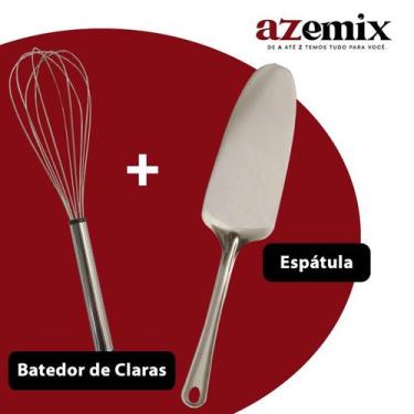 Imagem de Kit 1 Espátula para Bolo + 1 Batedor de Claras ( Fuet) - Rio Tijucas