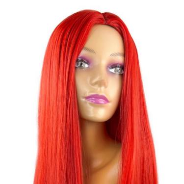 Imagem de Peruca Lace Wig Orgânica Lisa Repartição Fixa 70 Cm Longa - Rass Hair,
