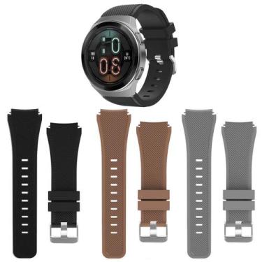Imagem de Kit 3 Pulseiras 22mm para Huawei GT2e - Estilo no Pulso, Preta - Marro