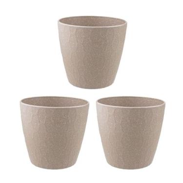 Imagem de 3 un Vaso plantas colmeia decorativo flor G CINZA - EVO