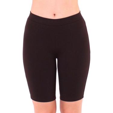 Imagem de Bermuda Ciclista Feminina Anistia Fitness Academia Marrom, M
