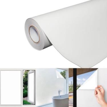 Imagem de Pelicula Autoadesiva Branco Fosco Blackout Janela 5m x 1m - BG ADESIVO