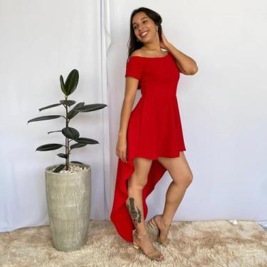 Imagem de Vestido  Longo  Festa Mullet  Ombro a Ombro Manga Curta - Vivi Rangel,