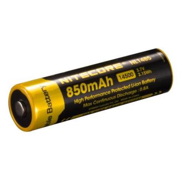 Imagem de Pilha Nitecore 14500 850 mAh 3.6V recarregável de Íon de lítio NL1485