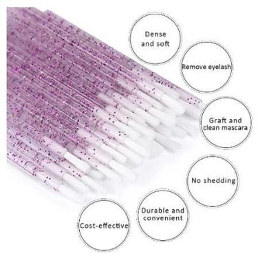 Imagem de Escova de nylon pincel microbrush c/glitter c/30 unidades - Jessica De