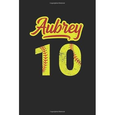 Imagem de Aubrey 10: Softball Grid/Graph Paper Notebook for Catcher/Pitcher Girls Training Journal at Sports, High School, College, University