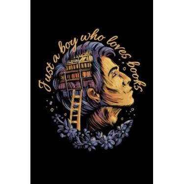 Imagem de Sólo un chico al que le gustan los libros - Cuaderno Para Bibliófilos: Cuaderno DIN A5 (6x9) para ratones de biblioteca y amantes de los libros con ... días de la semana para la función de agenda.
