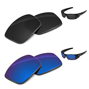 Imagem de Tintart Lentes de substituição de desempenho compatíveis com Oakley Gascan OO9014 polarizadas gravadas - Pacote econômico