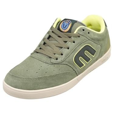 Imagem de Etnies Tênis masculino de skate The Aurelien de cano baixo, Oliva, 40