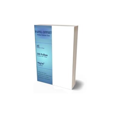 Imagem de Papel Offset A5 Branco 500 Folhas Sulfite 90g
