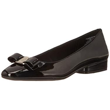Imagem de Anne Klein Sapatilha feminina Charleston confortável, Preto, 35