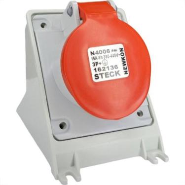 Imagem de Tomada Industrial Sobrepor Steck Newkon 3 Polos+Terra 380V. A 440V. 16