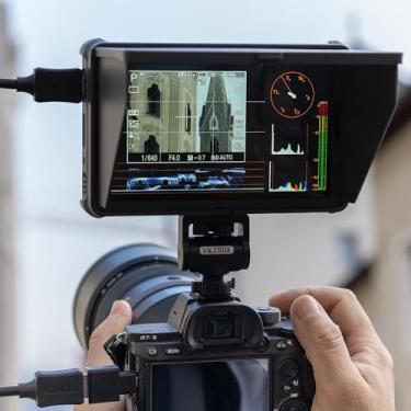 Imagem de VILTROX SDI Camera Field Monitor DC-X3, 2000 Nits Super Bright Daylight Viewable Camera Monitor, 4K Input Output Touchcreen Monitor de vídeo HDMI, anamórfico de compressão