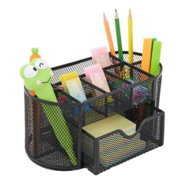 Imagem de Organizador De Mesa Aramado Escritório Porta Lápis Treco - PGB