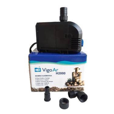 Imagem de Bomba Submersa Fonte H2000 Vigoar Cascata Aquário Oxigênio, 110V