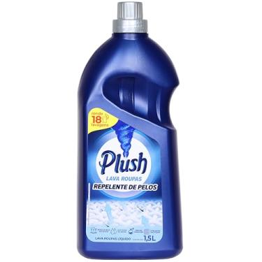 Imagem de Plush, Lava roupas e tecido líquido, Repelente de pêlos, 1,5 litros, Azul