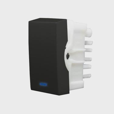 Imagem de Módulo Interruptor Paralelo com Luz Inova Pro Class Alumbra Preto Ébano