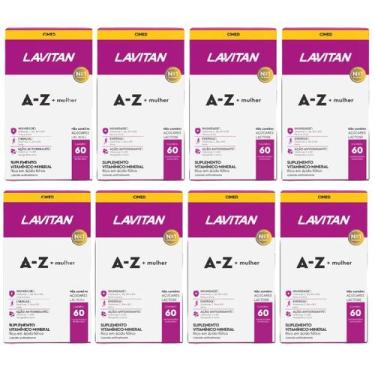 Imagem de Kit 8 Suplemento Lavitan A-Z Mulher Com 60 Cp - Cimed