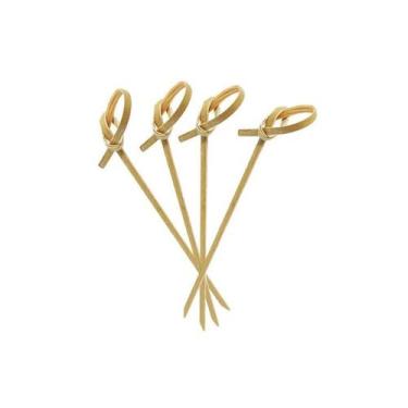 Imagem de Kit 200 Espetinho De Bambú Nó 12 Cm Hamburgueria Buffet - Kuni