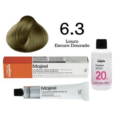 Imagem de Coloração Majirel 6.3 Louro Escuro Dourado + Emulsão Oxi 20 Vol. 75ml 