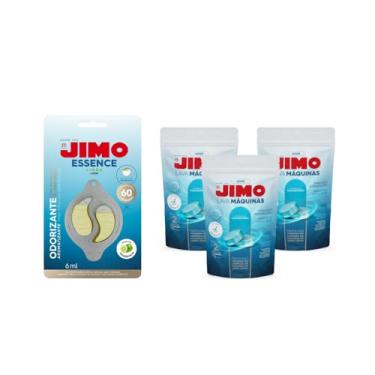 Imagem de Kit 1 Jimo Essence Limão + 3 Jimo Pastilhas Limpa Lava Louças Elimina Odores Detergente Desengordurante