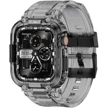 Imagem de Pulseiras Pretas AmBand para Apple Watch 45mm