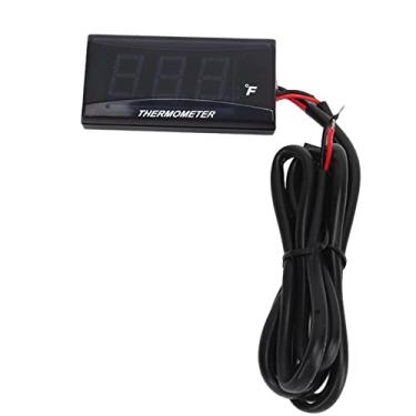 Imagem de Kit de Medidor de Temperatura água Lcd para Motocicleta, Termômetro Com Display Digital para Motor, Voltímetro 12v à Prova D'água (Vermelho)