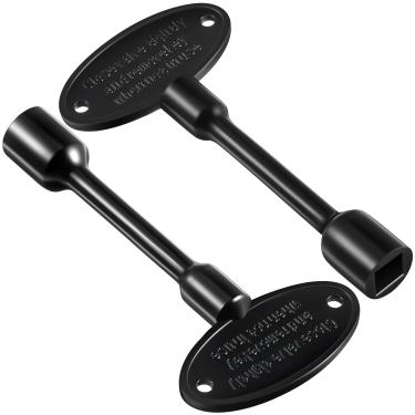 Imagem de Tondiamo 2 peças chave de válvula de gás universal chave de lareira para fogueiras a gás chave de gás de substituição de latão polido para lareira a gás ao ar livre, serve para bola giratória de 6 mm
