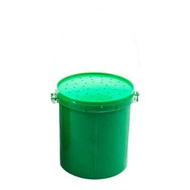 Imagem de UGPLM Bait Holder Bucket Fishing Tool Reciante multifuncional caixa de armazenamento portátil Caixa de isca de pesca para água doce de barco ao ar livre, Pequeno