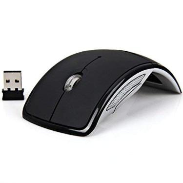 Imagem de MOUSE ÓPTICO DE ARCO DOBRÁVEL SEM FIO 2,4 GHZ PARA NOTEBOOK MICROSOFT LAPTOP - PRETO