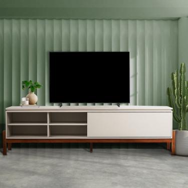 Imagem de Rack Para Tv Até 84'' Tiê Cabecasa Madeiramadeira Off White