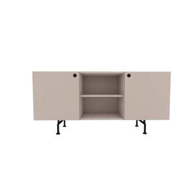 Imagem de Rack Tube 2 Portas 1 Nicho 1320x620x420 Sal Rosa - Mdf Arauco