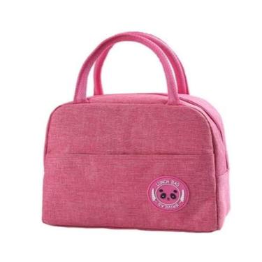 Imagem de Bolsa Térmica Portátil Dobrável Organizadora Bolso Externo Semi-impermeável Com Alça