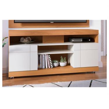 Imagem de Rack Bancada Tv Até 47 2 Portas Yara Freijó Off White