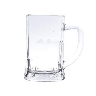Imagem de Caneca Para Chopp E Cerveja Vidro Com Alça 565ml Lyor