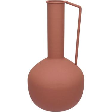 Imagem de Vaso Decorativo Enfiete Casa Aparador Garrafa Home&co Metal 26x13x13cm Rosa