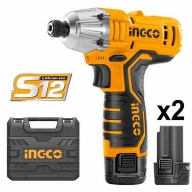 Imagem de Parafusadeira Impacto Encaixe 1/4 Bateria 12v Ingco